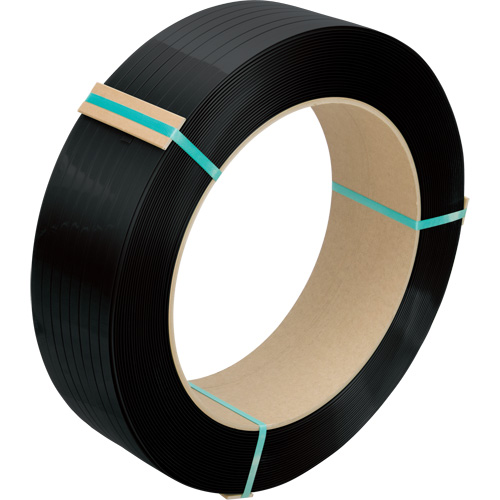 Feuillard, Polyester, 1/2" la x 5800' lo, Noir, Calibre Manuel Kelford