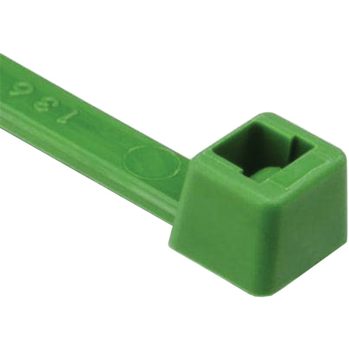 T Series Cable Ties, 8" Long, 50 lbs. Tensile Strength, Green Kelford
