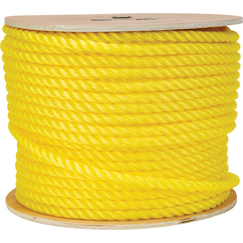 Corde jaune tress&eacute;e 1/2", Polypropyl&egrave;ne, 335' Kelford