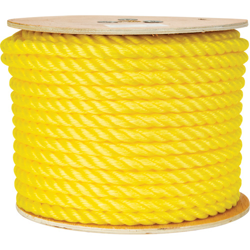 Corde jaune tress&eacute;e 5/8", Polypropyl&egrave;ne, 200' Kelford