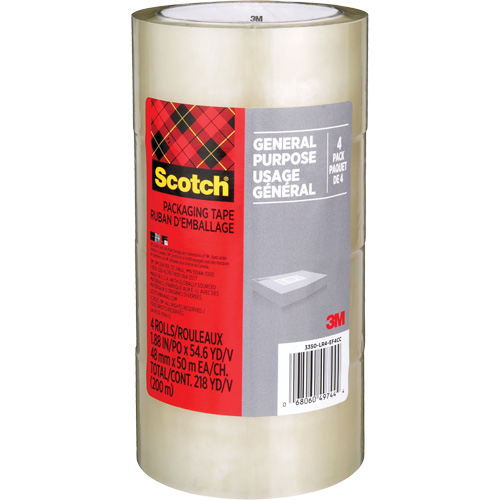Ruban d'emballage pour l'exp&eacute;dition Scotch 175G, 48 mm (2") x 50 m (164') Kelford