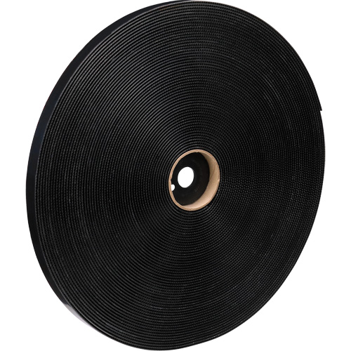 Attache r&eacute;utilisable Dual Lock, Boucle et crochet, 50 vg x 1", Adh&eacute;sif, Noir Kelford