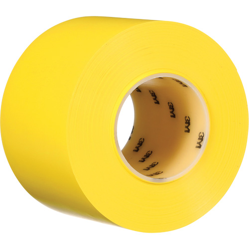 Durable Floor Marking Tape 971, 4" x 108', Vinyl, Yellow Kelford