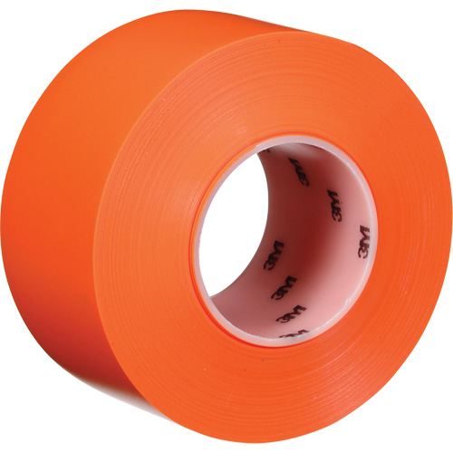 Durable Floor Marking Tape 971, 3" x 108', Vinyl, Orange Kelford