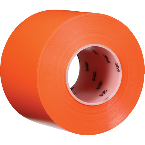 Durable Floor Marking Tape 971, 4" x 108', Vinyl, Orange Kelford