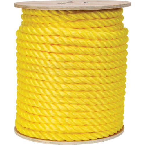 Corde jaune tress&eacute;e, Polypropyl&egrave;ne, 300' Kelford