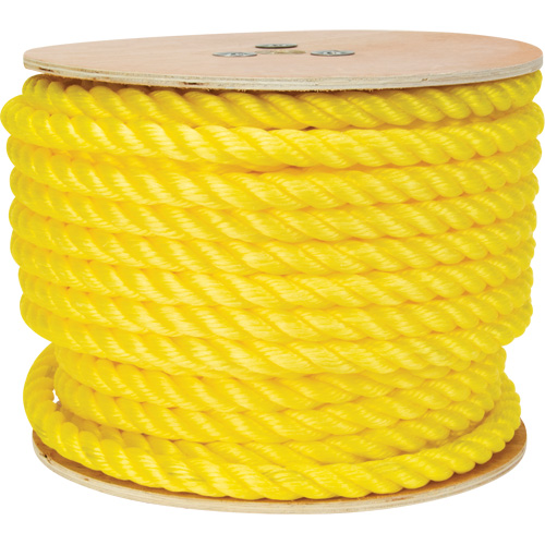 Braided Yellow Rope, Polypropylene, 144' Kelford