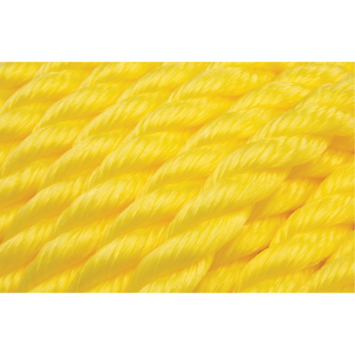 Braided Yellow Rope, Polypropylene, 144' Kelford