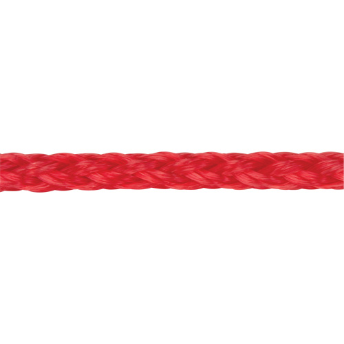 Braided Red Rope, Polypropylene, 500' Kelford