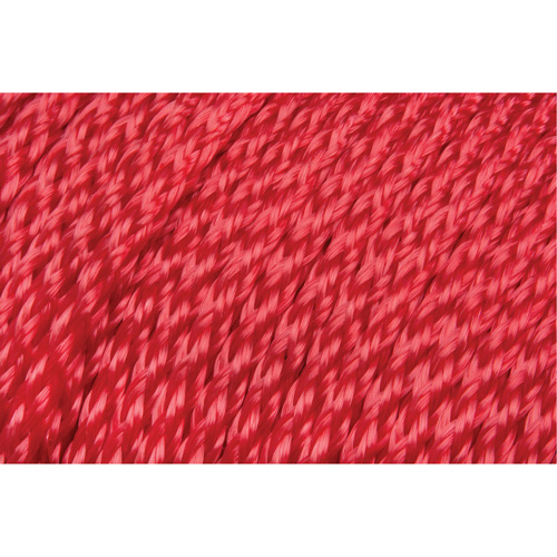 Braided Red Rope, Polypropylene, 500' Kelford