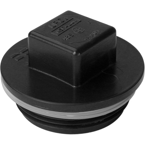 Threaded Plug, Cleanout, 1-1/4" Dia., Plastic Kelford