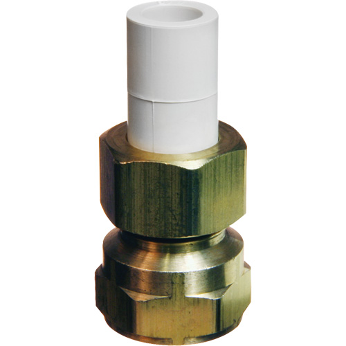 Transition Adapter, 1/2" Dia., Brass/CPVC Kelford