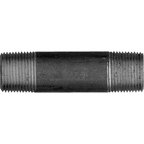 Long Pipe Nipple, Black Iron, 3/8", NPT x NPT Kelford