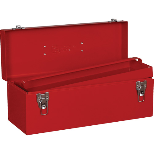 Tool Box, 7-1/8" D x 19" W x 7-1/2" H, Red Kelford