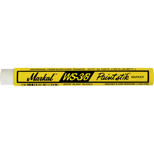 B&acirc;ton de peinture WS-3/8 Paintstik, B&acirc;ton plein, Blanc Kelford
