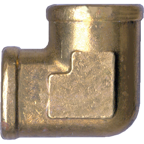 Forged 90° Elbow Pipe Fitting, FPT, Brass, 3/4" Kelford