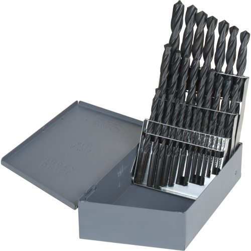 Hyper Jobber Length Drill Bit Set, 26 Pieces, High Speed Steel Kelford