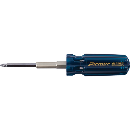 The Mariner Multibit Screwdriver, 6" L, Plastic Handle Kelford
