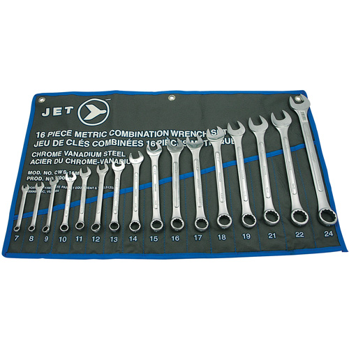 CWS-16M Raised Panel Wrench Set, Combination, 16 Pieces, Metric Kelford