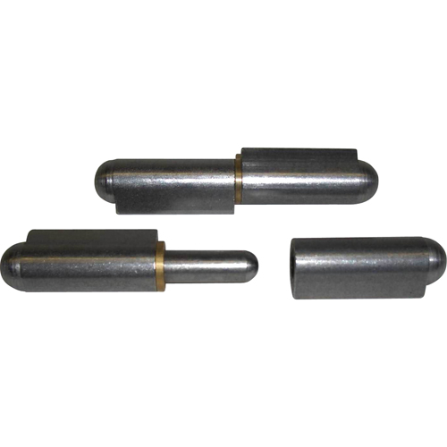 Weld-On Hinge with Washer, 1/2" Dia. x 6" L, Aluminum w/Fixed Stainless Steel Pin Kelford