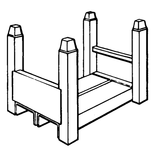 Supports empilables mobiles, 16" la x 26" p, Capacit&eacute; de 7500 lb Kelford