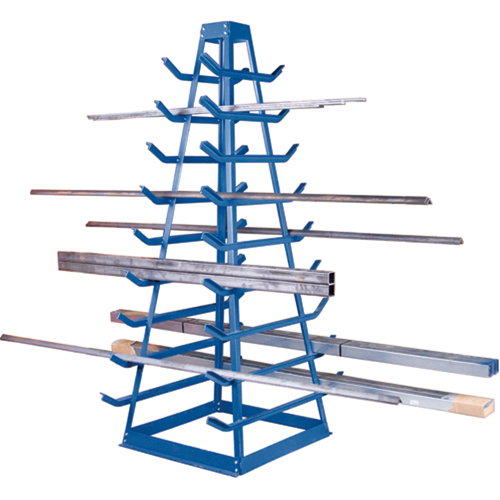 Bar Storage Racks - Horizontal Bar Racks, Horizontal, 9 Levels, 18" W x 40" D x 84" H, 1800 lbs. Cap. Kelford