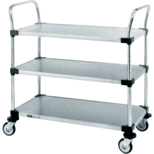 Standard-Duty Utility Carts, 2 Tiers, 18" W x 39" H x 30" D, 500 lbs. Capacity Kelford
