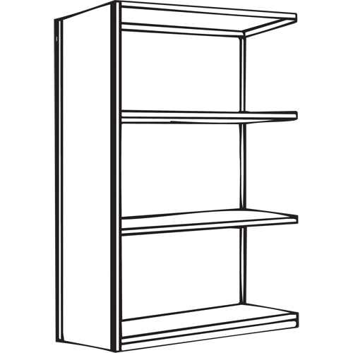 Interlok Shelving Unit, Steel, Boltless, 800 lbs. Capacity, 36" W x 88" H x 12" D Kelford