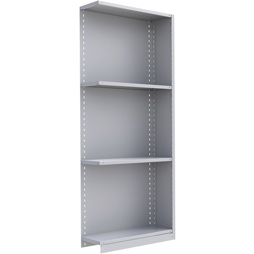 Interlok Shelving Unit, Steel, Boltless, 800 lbs. Capacity, 36" W x 88" H x 12" D Kelford