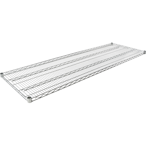 Wire Shelf for Heavy-Duty Chromate Wire Shelving, 72" W x 18" D, 600 lbs. Capacity Kelford