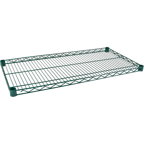 Shelf for Heavy-Duty Green Epoxy Finish Wire Shelving, 36" W x 24" D, 800 lbs. Capacity Kelford