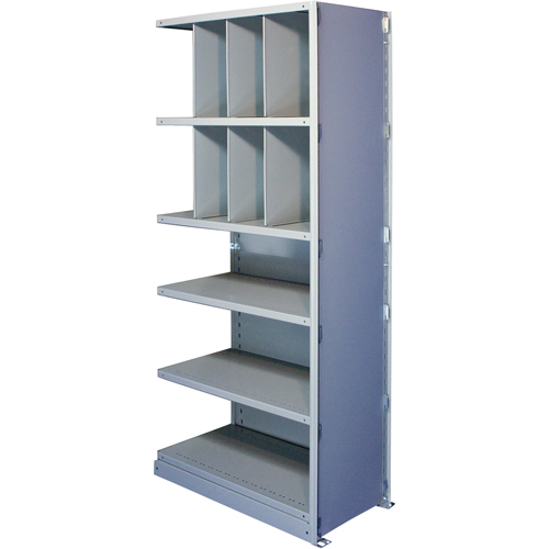Interlok Shelving Unit, Steel, Boltless, 800 lbs. Capacity, 36" W x 88" H x 12" D Kelford