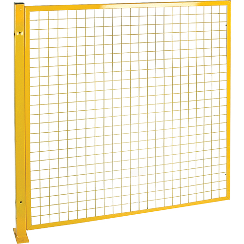 Mesh Style Perimeter Guard, 4' H x 4' W, Yellow Kelford