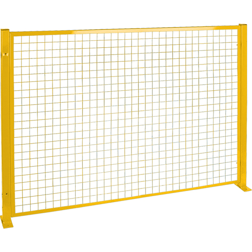 Protecteur de p&eacute;rim&egrave;tre de style treillis, 4' h x 8' la, Jaune Kelford