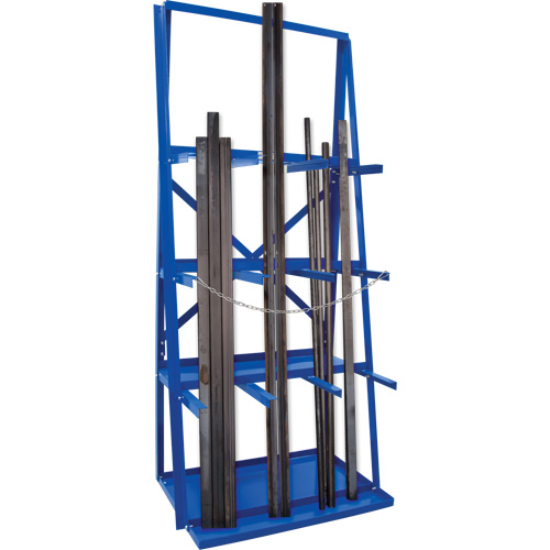 R&acirc;telier de rangement pour barre, Vertical, 3 Niveaux, 36" la x 24" p x 84" h, 3000 lb Cap. Kelford