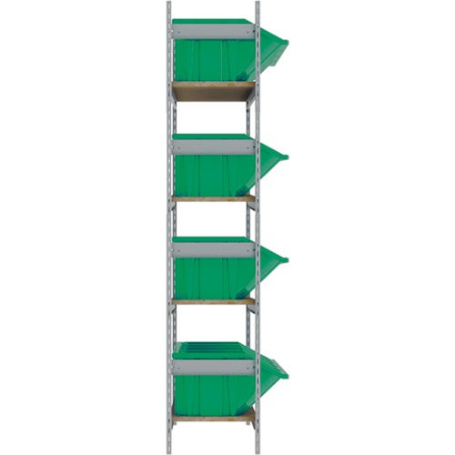 &eacute;tag&egrave;res larges avec bacs g&eacute;ants en plastique, Acier, Sans boulons, Capacit&eacute; 800 lb, 66" la x 72" h x 18" p Kelford