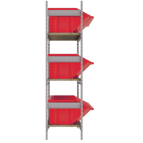 &eacute;tag&egrave;res larges avec bacs g&eacute;ants en plastique, Acier, Sans boulons, Capacit&eacute; 800 lb, 66" la x 60" h x 18" p Kelford