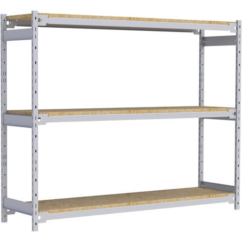 &eacute;tag&egrave;re-classeur de grande largeur, Acier, 3 Tablettes, 72" la x 18" p x 60" h Kelford