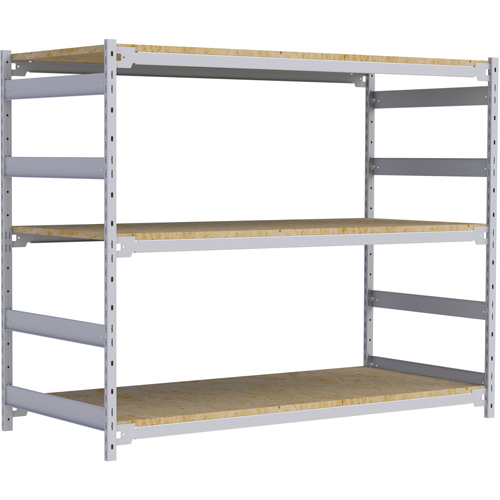 &eacute;tag&egrave;re-classeur de grande largeur, Acier, 3 Tablettes, 72" la x 32" p x 60" h Kelford