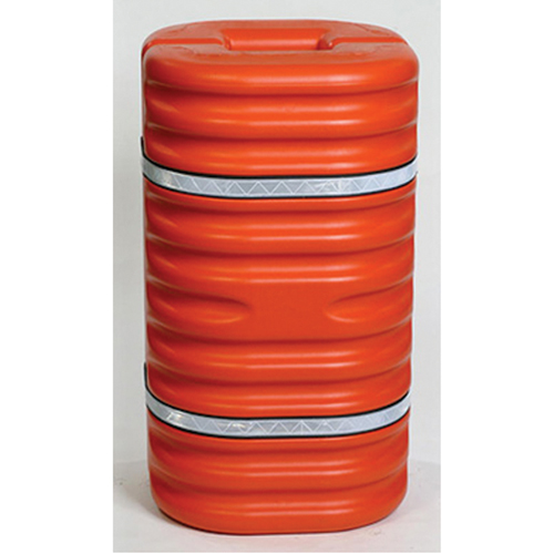 Column Protector, 8" Inside Opening, 24" L x 24" W x 42" H, Orange Kelford