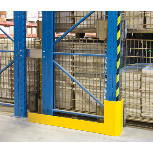 Racking Aisle Protectors, 3" W x 50" L x 16" H, Safety Yellow Kelford