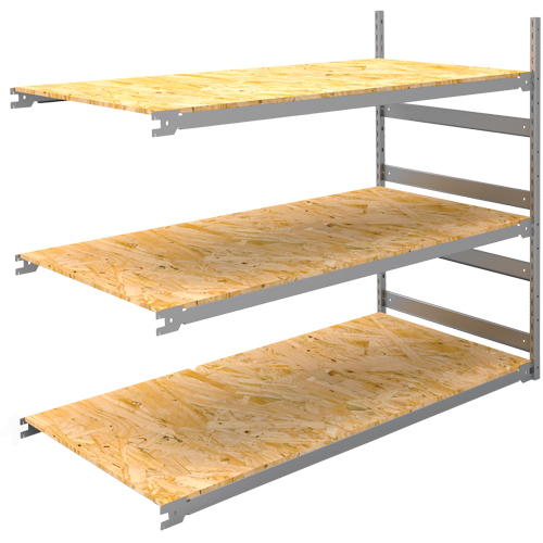 Wide Span Record Storage Shelving, Steel, 3 Shelves, 72" W x 32" D x 60" H, Add-On Kit Kelford