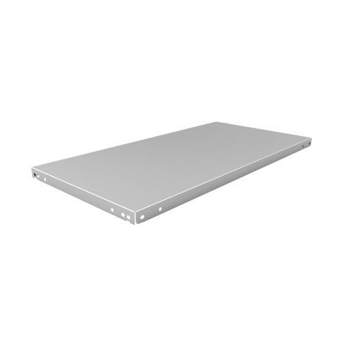 Slotted Angle Shelf, Galvanized Steel, 48" W x 18" D Kelford