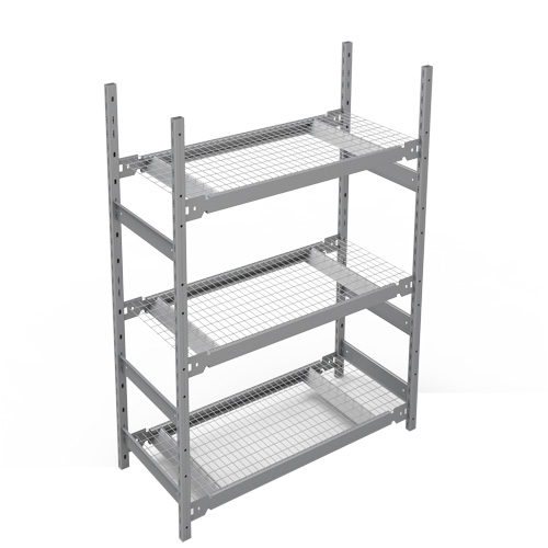 &eacute;tag&egrave;re de grande largeur, Acier, Sans boulons, Capacit&eacute; 1340 lb, 42" la x 60" h x 18" p Kelford