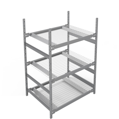 &eacute;tag&egrave;re de grande largeur, Acier, Sans boulons, Capacit&eacute; 1340 lb, 42" la x 60" h x 32" p Kelford