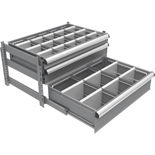 Cabinet d'entreposage &agrave; tiroirs int&eacute;gr&eacute; Interlok Kelford
