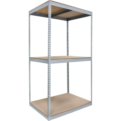 Heavy-Duty Shelving, Steel, Boltless, 750 lbs. Capacity, 72" W x 84" H x 24" D Kelford