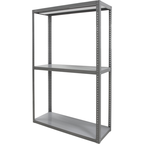 Heavy-Duty Shelving, Steel, Bolted, 3000 lbs. Capacity, 36" W x 72" H x 18" D Kelford