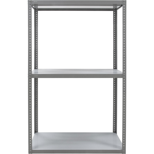 Heavy-Duty Shelving, Steel, Bolted, 3000 lbs. Capacity, 36" W x 72" H x 18" D Kelford