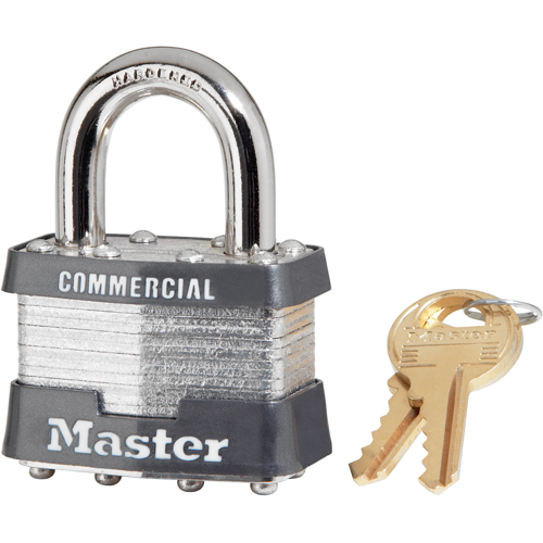 Cadenas commerciaux, Cl&eacute;s diff&eacute;rentes, Acier lamin&eacute;, Largeur de 1-9/16" Kelford